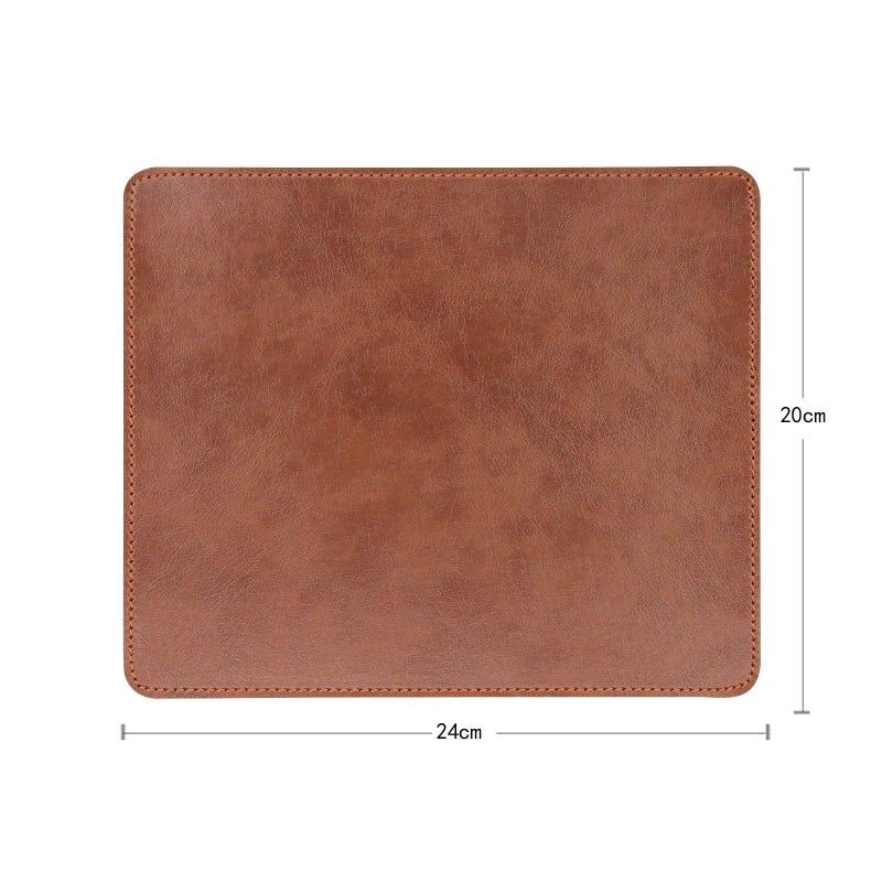 Newplenty Non-Slip Rubber Base Leather Mousepad for Laptop Computer PC Personality Desings Gaming Mouse Pad Mat 9.45 X 7.87 inch (Leahter Mouse Pad-Coffee, 9.45 X 7.87 inch) - Image 2